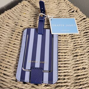 Draper James "Something Blue" Striped Luggage Tag
